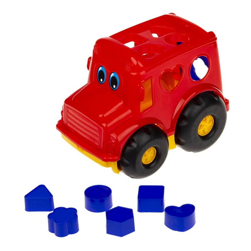 Сортер-автобус "Бусик" №1 Colorplast 0244  Червоний Вінниця - фото 1