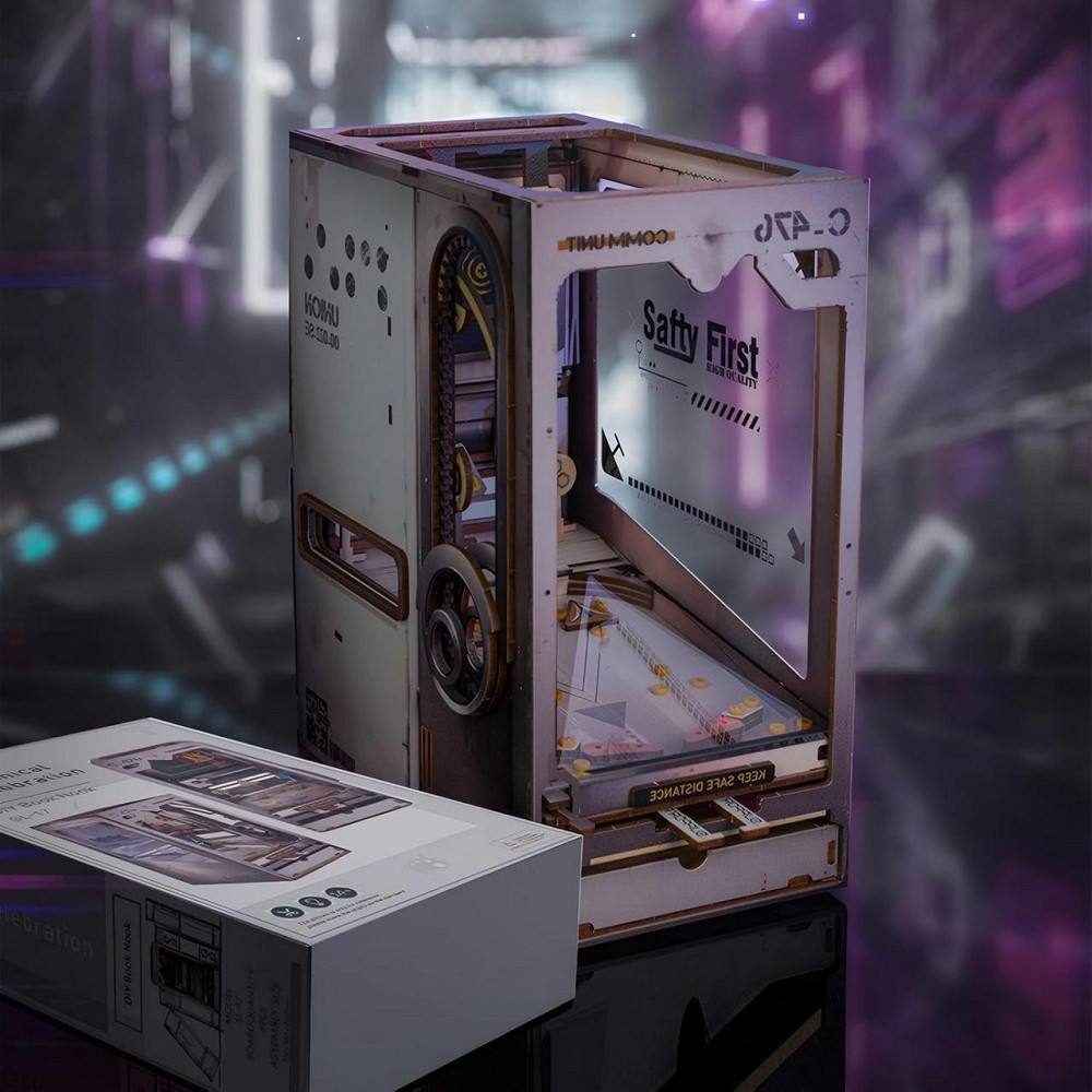 3D Румбокс бук нук DIY Книжний Кіберпанк + Пилозахисний купол SL-17 Київ - фото 7