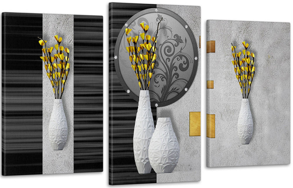 Модульна картина кольорів у вазі Art-210_3 100x150 см Київ - фото 1