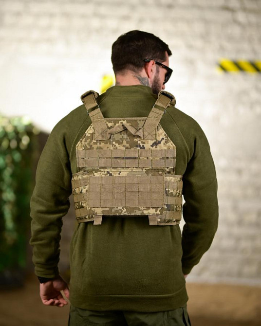 Плитоноска Plate Carrier 4 точки скидання пікселів ТР6530 Одеса - фото 5