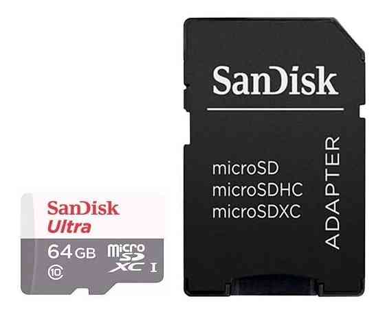 Карта памяти 64ГБ Class 10 microSDXC SanDisk Ultra SDSQUNR-064G-GN3MA Киев