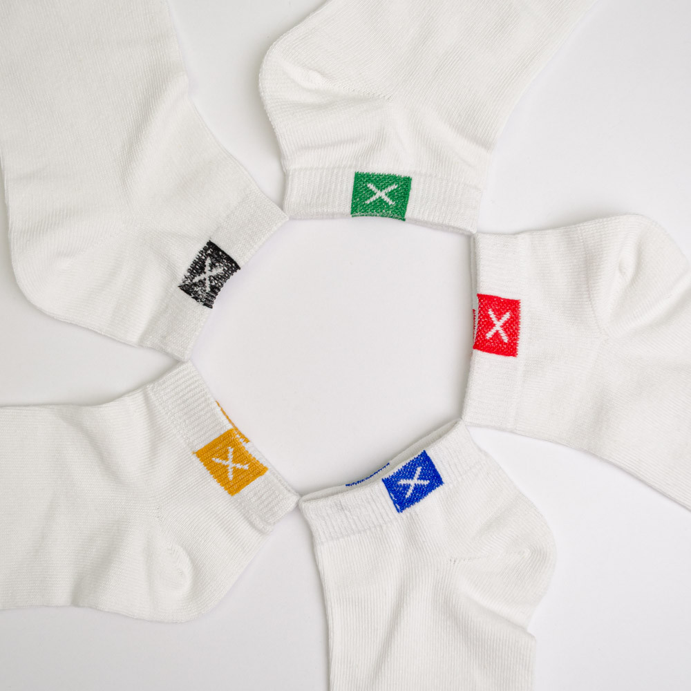 Набор носков мужских хлопковых 10 пар Youstar 047 Низкие 41-47 Белый Сумы - изображение 5