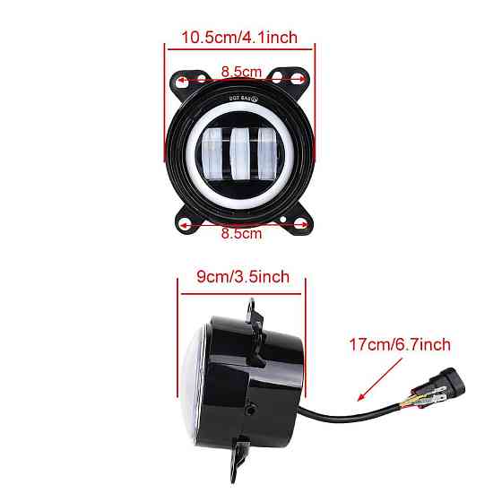Комплект протитуманних LED фар StarLight HP-GZD-351-04 DAF-105 біле світло DRL + поворот (XF, CF, LF) Харків