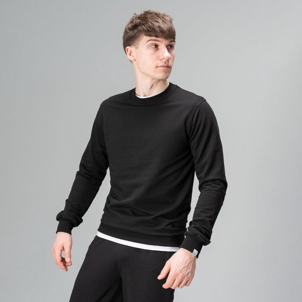 Свитшот мужской однотонный чёрный Pobedov 001 Киев - изображение 9