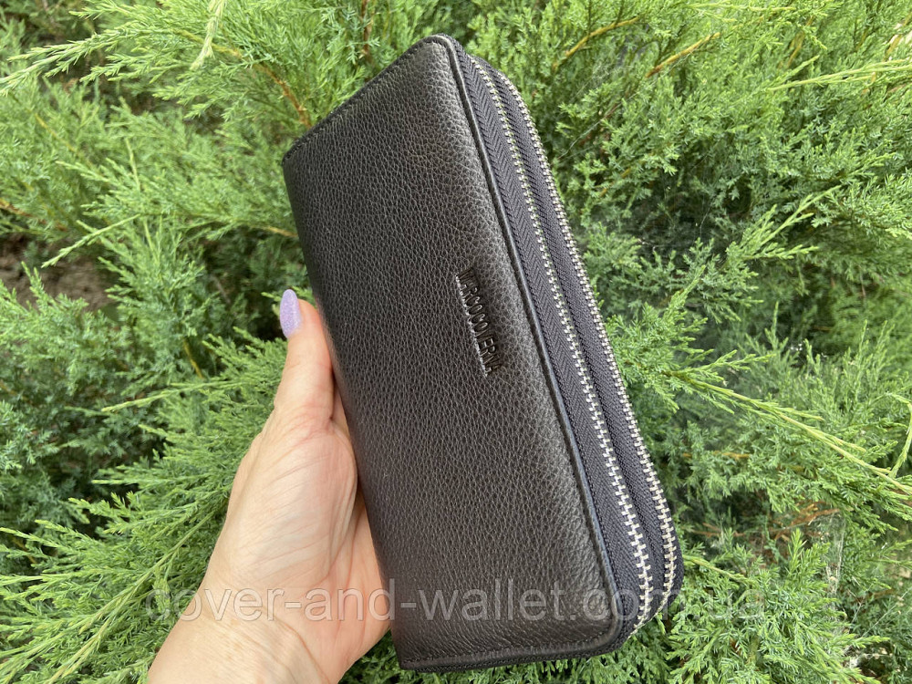 Мужской кожаный клатч кошелёк на две молнии Marco Coverna M39-3 Киев - изображение 1