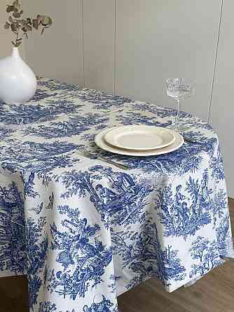 Ecotton Скатертина столова Ecotton DUCK 170х220 см водовідштовхуюча Italiano Blue Коломыя