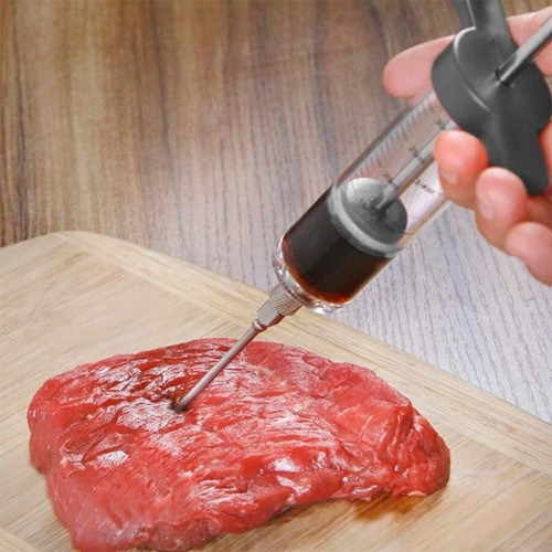 Кухонный шприц 50 мл для инъекции маринада в мясо с 3 иглами Ruhhy (23055) Нововолынск - изображение 9