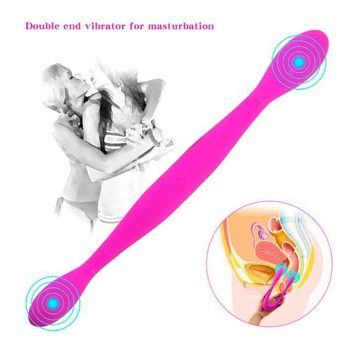 Двусторонний гибкий вибратор Toy Joy Infinity Double Dildo - Розовый – Вибраторы Винница - изображение 9