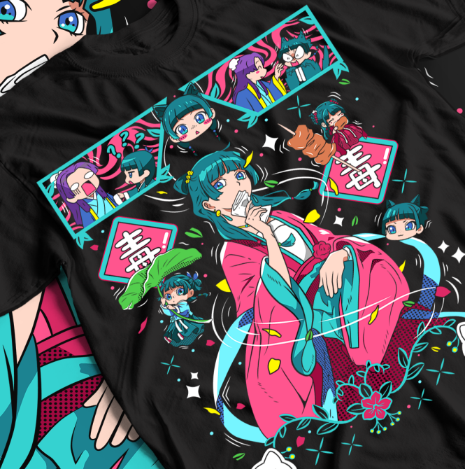 Футболка для мальчика аниме Апотхекарй Диариес Ессентиал Маомао оверсайз (рост от 165 до 180 ) Черний AnimeJ0593m Днепр - изображение 1