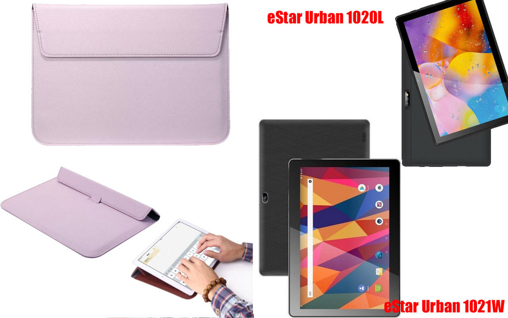 Чохол-конверт VitoCase для eStar Urban 1020L, 1021W, з функцією підставки для планшета Фіолетовий Київ - фото 1