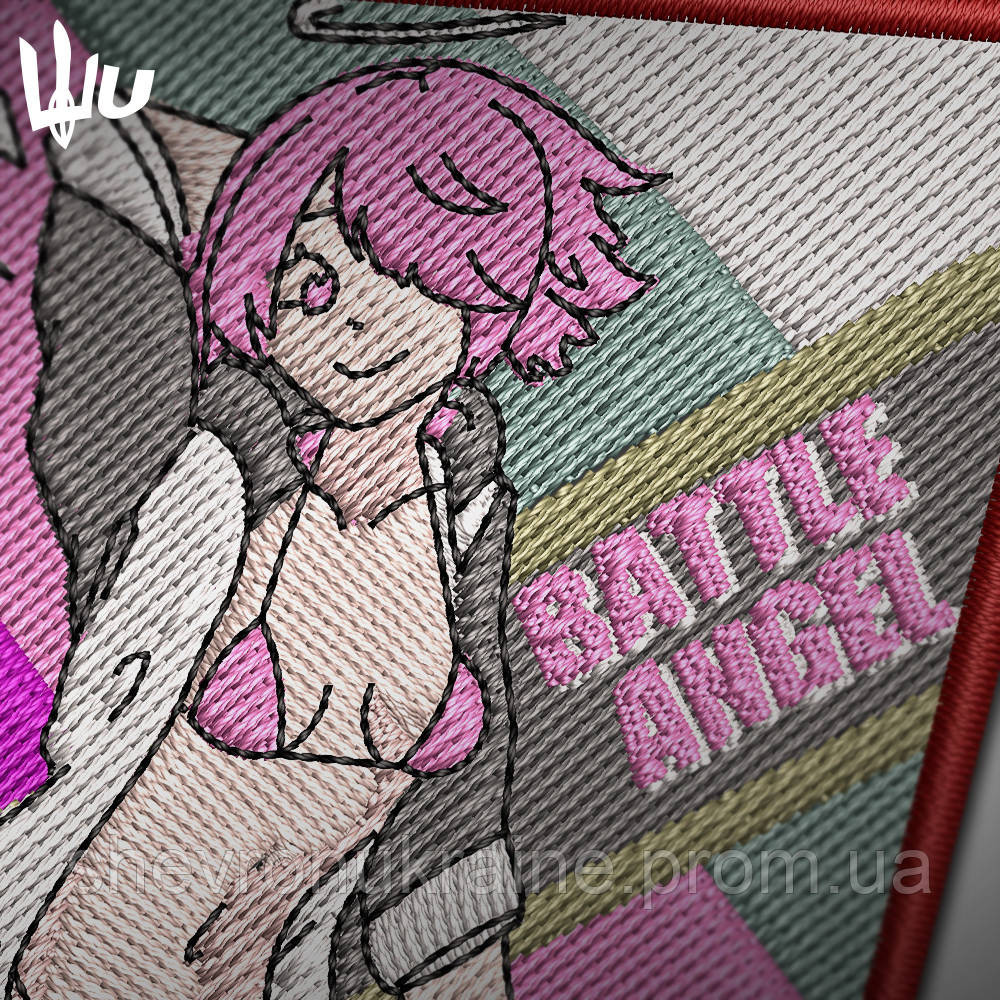 Шеврон под заказ BATTLE ANGEL (Срок изготовки 3-5 дней. На липучке) Размер 8.5x6см Киев - изображение 2