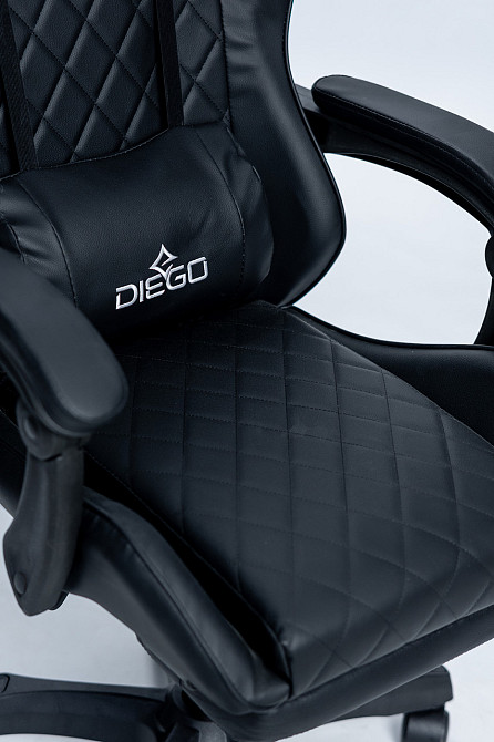 Крісло геймерське DIEGO AERO Full Black Київ - фото 8
