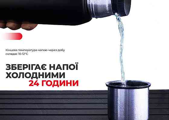 Термос Naturehike Q-9H NH19SJ010, 304 сталь, 1.0 л, черный Киев