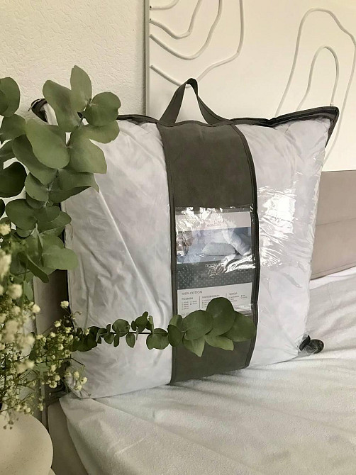 Ecotton Подушка Ecotton 70х70 см пухово-перова 30% біла White Киев - изображение 4