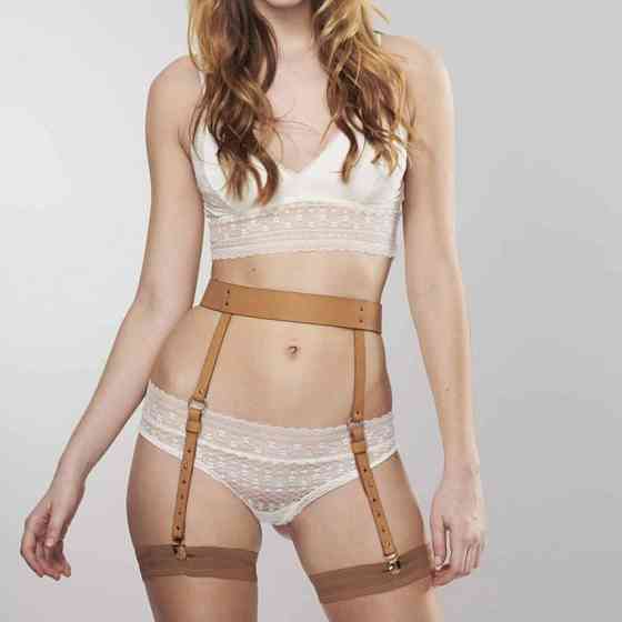 Підтяжки Bijoux Indiscrets MAZE - Suspender Belt Brown O\S Sex Aura Київ