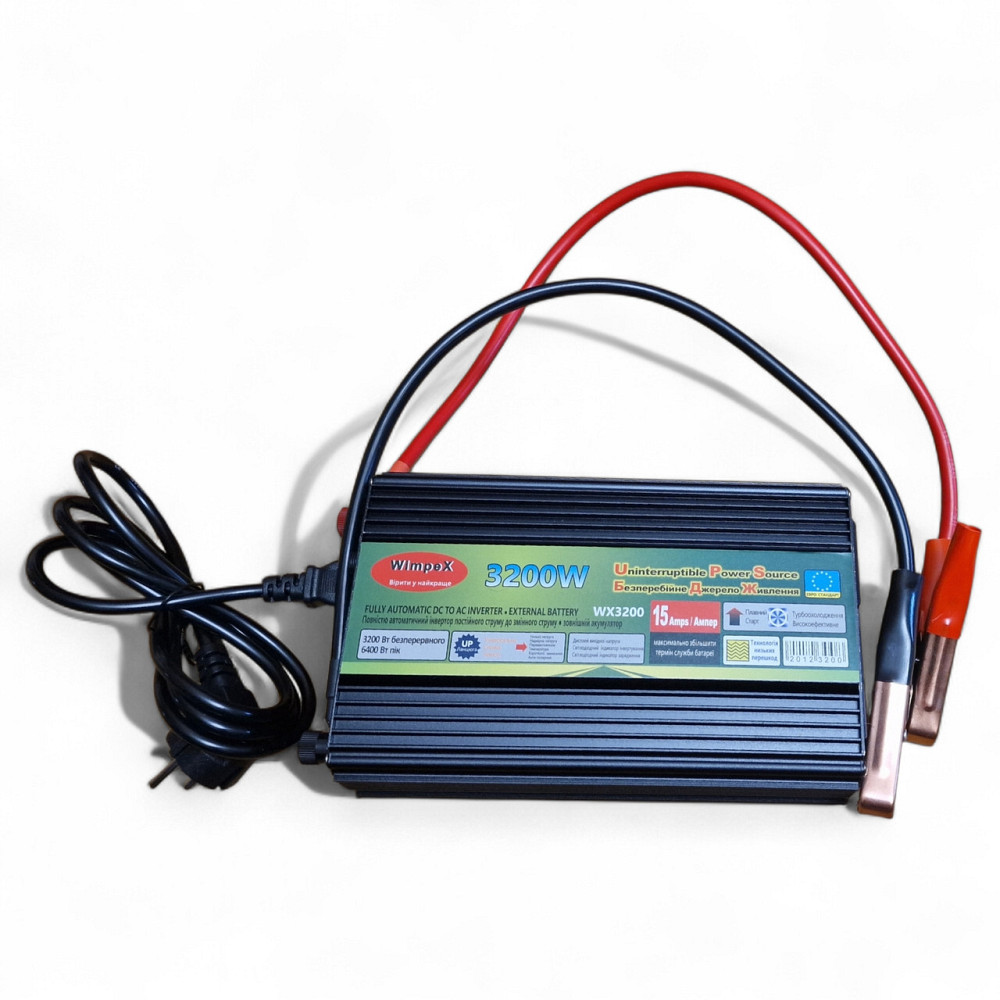 ДБЖ Перетворювач напруги автомобільний Wimpex WX 3200 USB, інвертор з UPS і зарядкою 1000Wat Одеса - фото 11