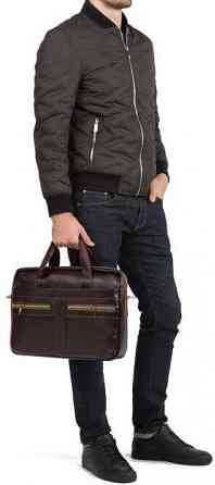 Сумка мужская Vintage 14626 кожаная Коричневая Киев