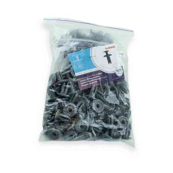 Клипса расп.VW, Ford, Шкода , Fiat..(о 8,8-9,0, ш20, дл16,5) серая (100шт) №79 Мукачево