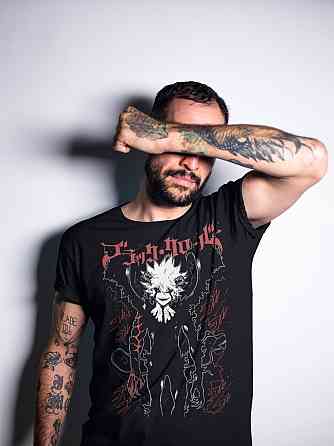 Футболка з аніме принтом Чорна конюшина оверсайз (S/M/L) Чорний AnimeJ0326 Дніпро