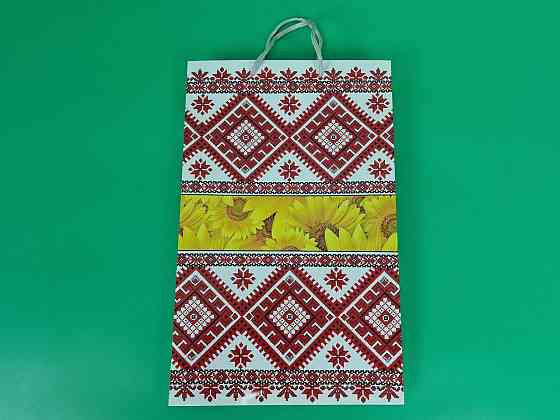 Большой бумажный пакет вертикальный  25/37/8(артBV-193) (12 шт) Харьков