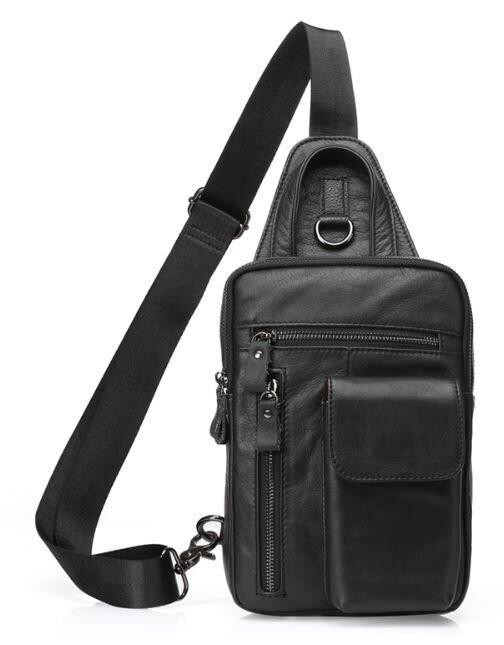 Сумка через плече чоловіча Vintage 14777 Чорна Київ - фото 1