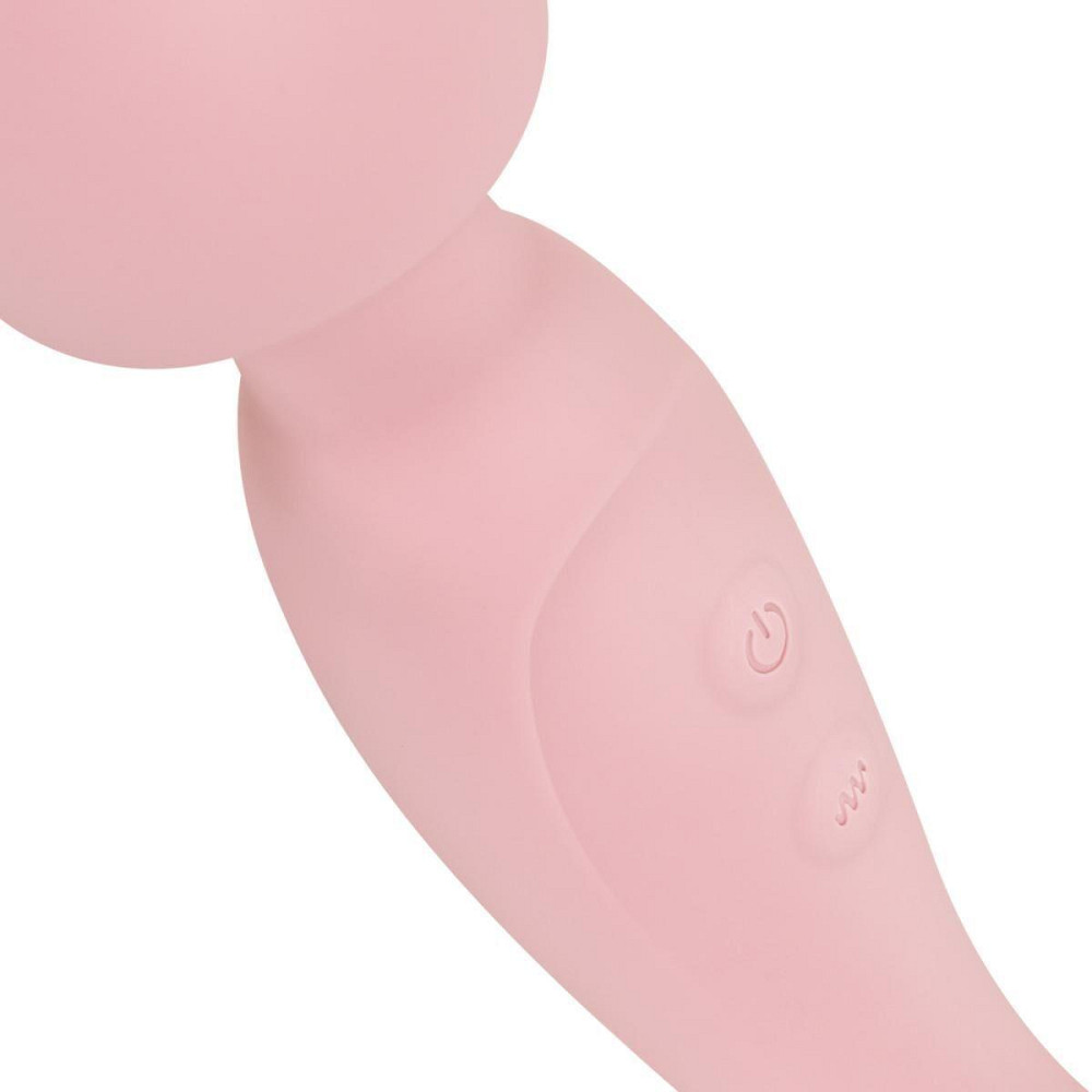 Вибромассажер Good Vibes Only - SIMI Double-Sided Wand Vibrator Soft Silicone - Pink Sex Aura Киев - изображение 6