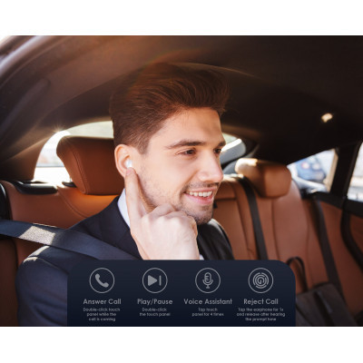 Наушники Tecno Minipods M1 Mono White (4895180759475) Винница - изображение 8