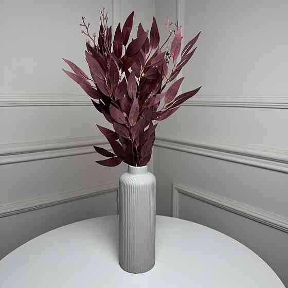 Рускус букет искусственный, В-55 см 5шт/уп. Цвет: бордовый HZ-81 Ивано-Франковск