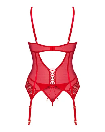 Корсет Obsessive Ingridia corset & thong XL/2XL Львів