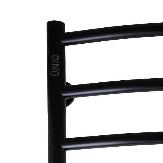 Рушникосушарка UNIO LDE W 1200-500-12 BLK Драбинка Дуга Еліт вода чорна (000021553) Київ