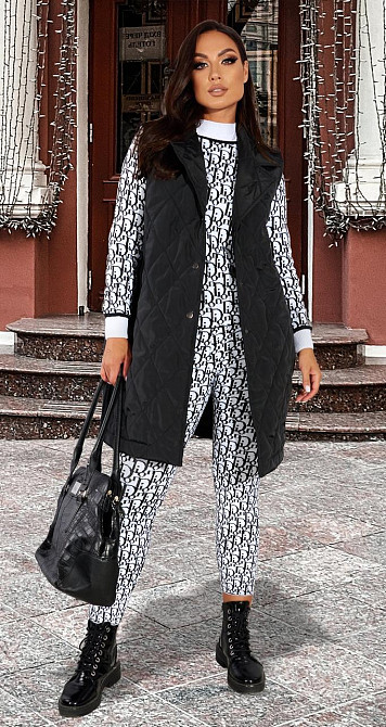 Теплий в'язаний костюм (48-52) Київ - фото 2