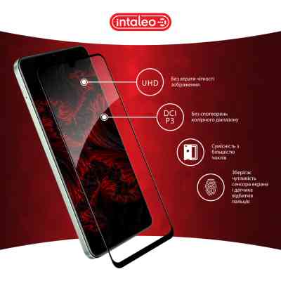 Стекло защитное Intaleo Full Glue Realme C63 Black (1283126594977) Винница