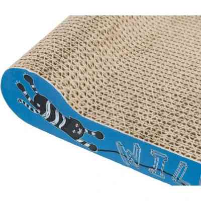 Дряпка (когтеточка) для котов Trixie картонная с мятой 41×7×24 см (голубая) (4011905480008) Винница