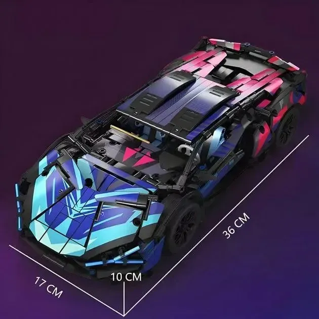 Конструктор Technik Lamborghini Sián Cyberpunk, 1314 деталей совместимый с lego лего Киев - изображение 3