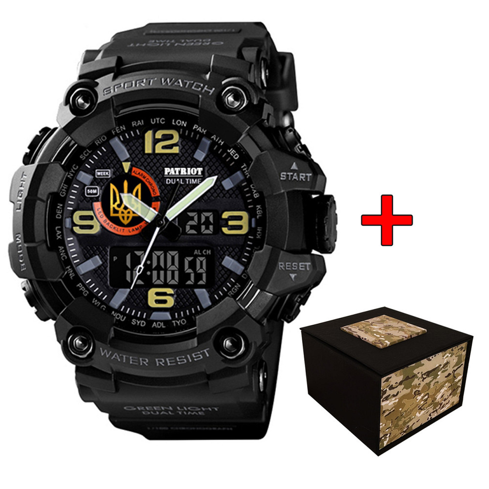 Patriot 002BKUAGD Тризуб золото Чорні + Коробка. SBR Київ - фото 1