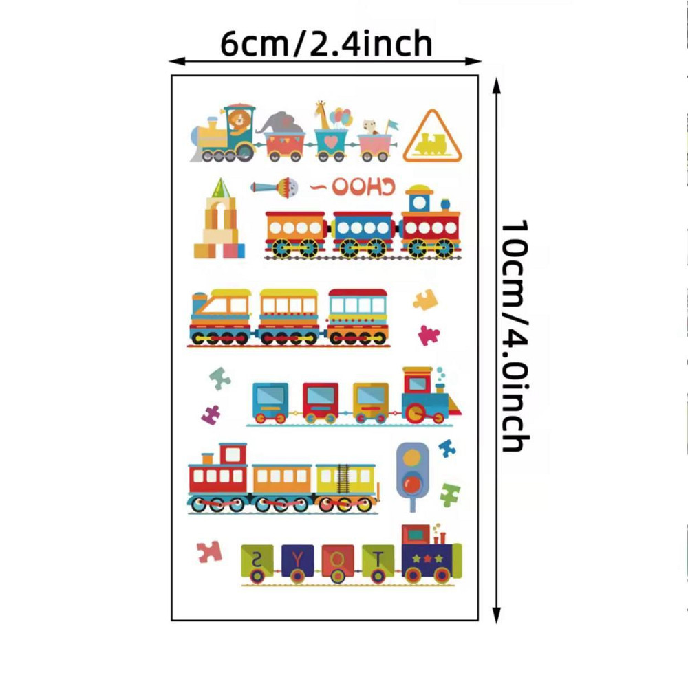 Набор детских временных татуировок — 30 листов (6×10 см) Единороги, динозавры Киев - изображение 3