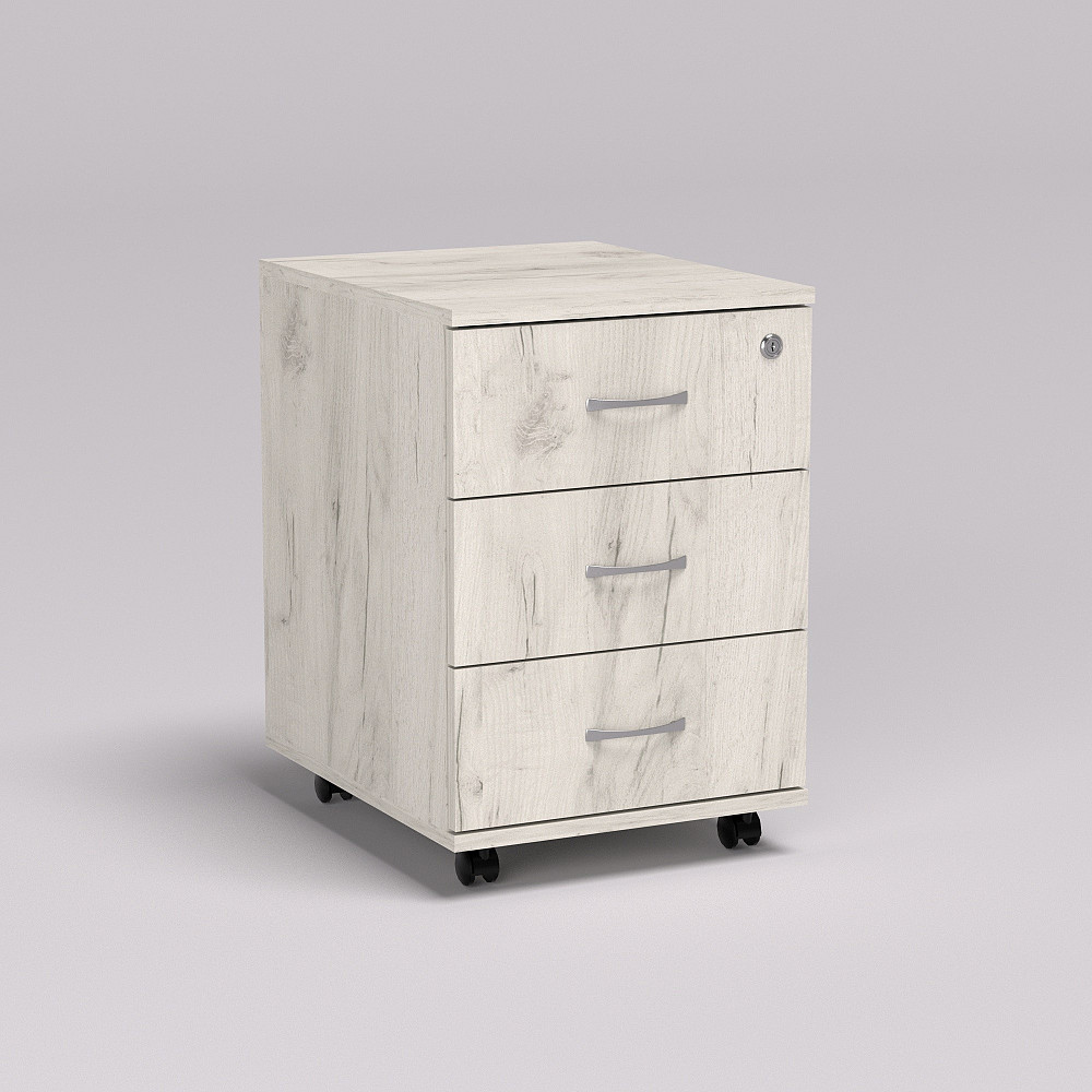 Тумба офисная ТМ-2, Дуб Крафт Білий, 400/480/590 Львов - изображение 2