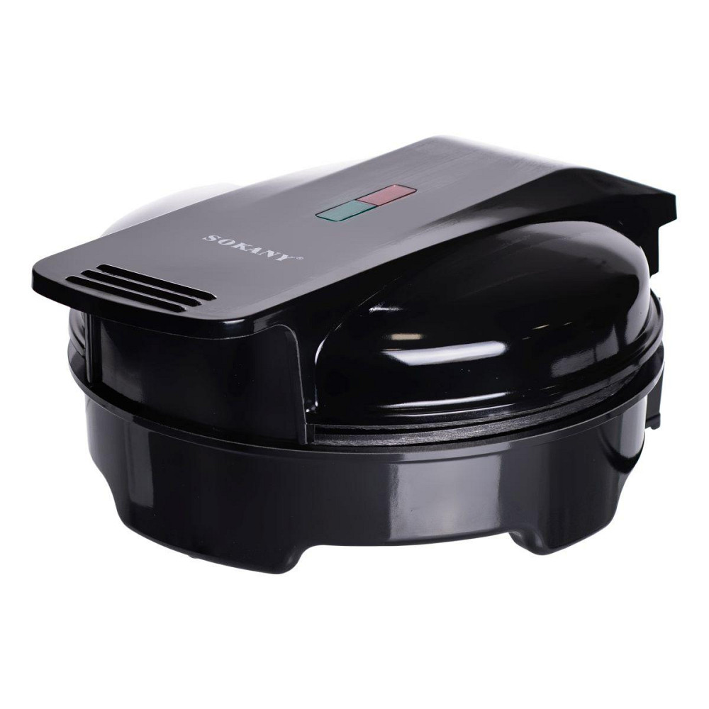 Вафельница для бельгийских вафель с антипригарным покрытием и LED-индикатором 1000 Вт круглая Sokany SK-519 Киев - изображение 5