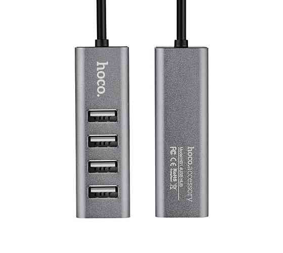 Хаб адаптер переходник HOCO HB1 4USB Line machine Tarnish 6957531038139 Одесса