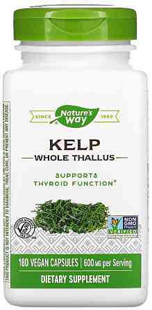 Ламінарія Nature's Way Kelp 180 vcaps Київ