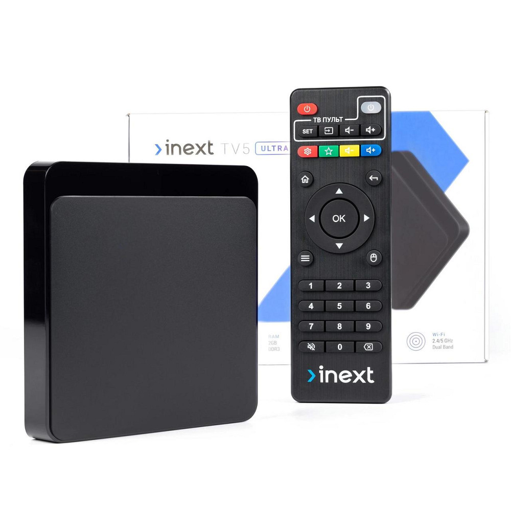 HD медіаплеєр iNeXT TV 5 Ultra Чорний Харьков - изображение 17