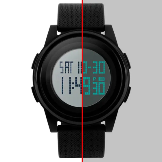 Годинник дитячий наручний Skmei Ultra New 1206 Чорний з білим Київ