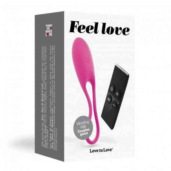 Виброяйцо Love To Love Feel Love Pink с пультом ДУ и регулированием интенсивности Sex Aura Киев