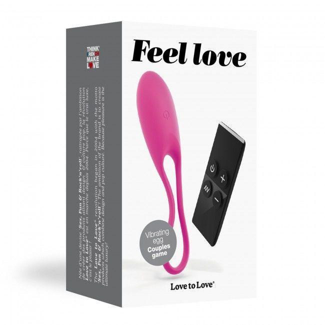 Виброяйцо Love To Love Feel Love Pink с пультом ДУ и регулированием интенсивности Sex Aura Киев - изображение 3