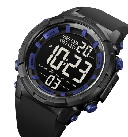 Мужские наручные часы Skmei 1845 (Черные с синим) Киев