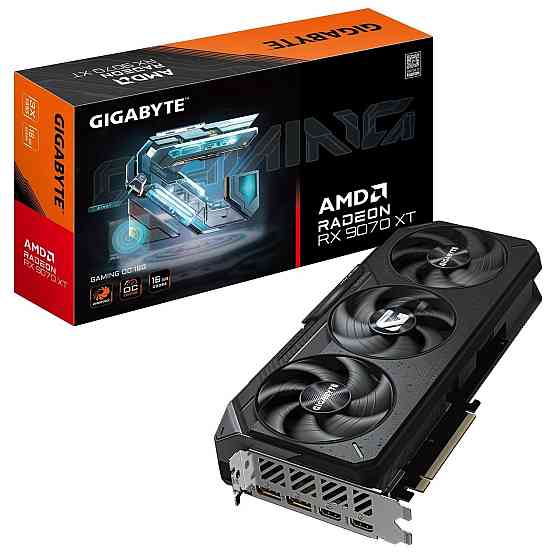 Відеокарта AMD Radeon RX 9070 XT 16 GB GDDR6 Gaming OC Gigabyte (GV-R9070XTGAMING OC-16GD) ( Black ) Харьков