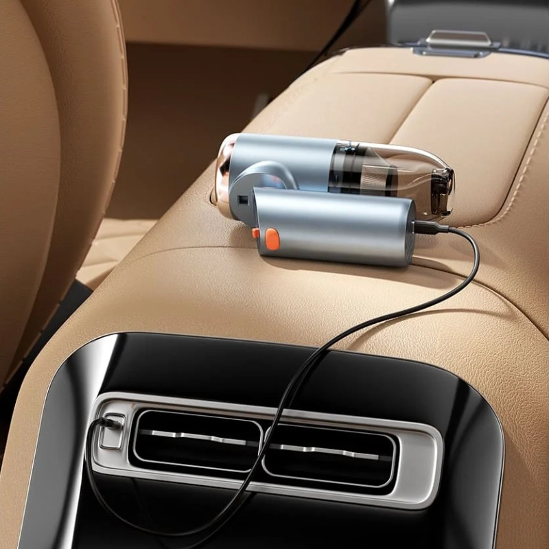 Автомобільний пилосос Vention 5000Pа 70W Li-Ion USB-C 4000мА/г синій Винница - изображение 10