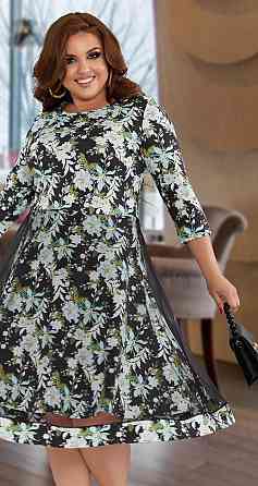 Красивое платье с двойной юбочкой большого размера (50) Киев