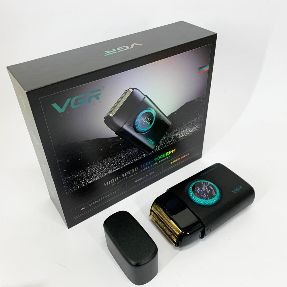 Чоловіча бритва на батарейках VGR, Портативна чоловіча бритва на акумуляторі, Електробритва для бороди ZA-40 Львів - фото 9