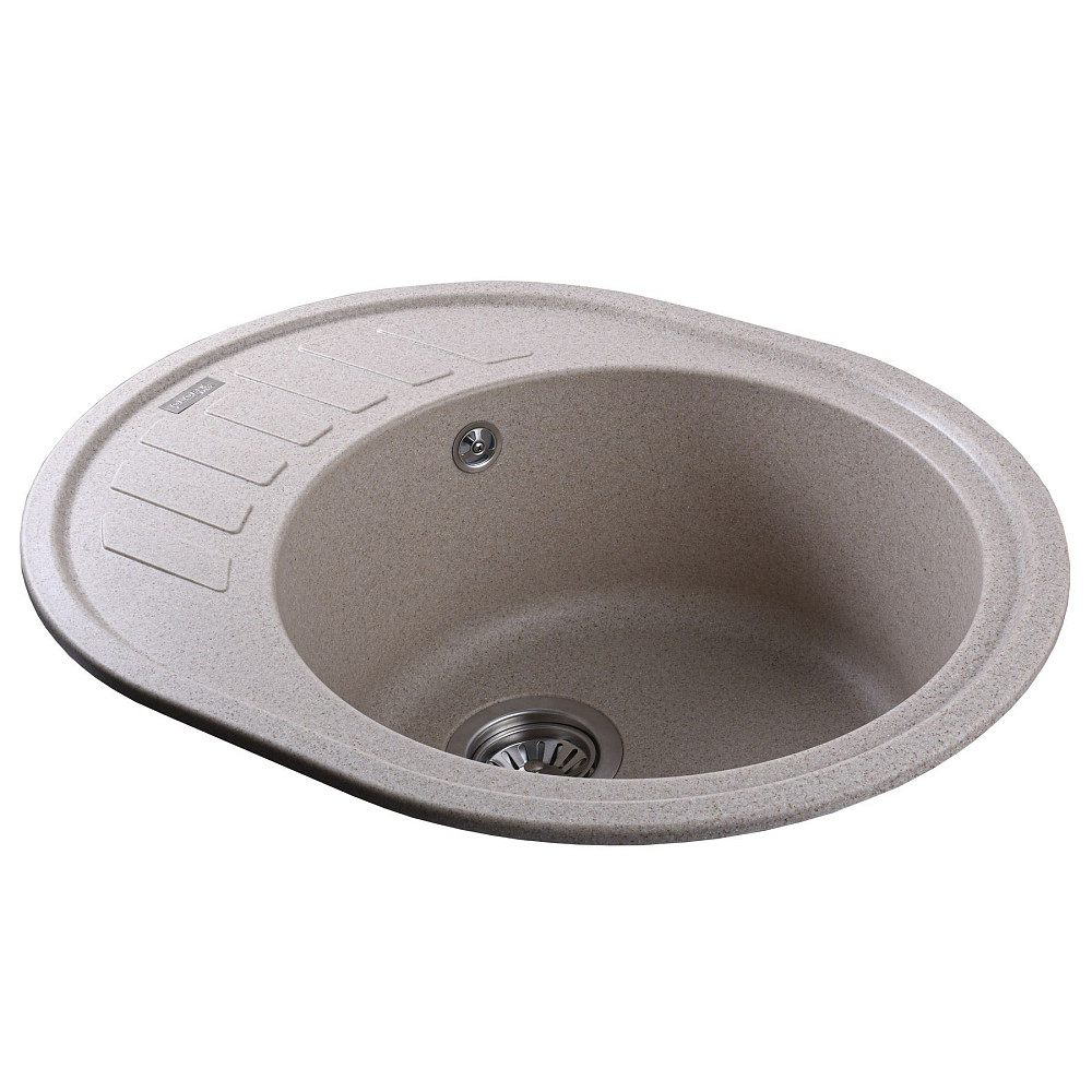 Гранітна мийка Globus Lux ARNO піщаний 620х500мм-А0004 Тернопіль - фото 3